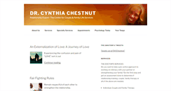 Desktop Screenshot of drcynthiachestnut.com