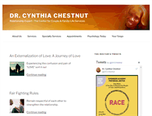 Tablet Screenshot of drcynthiachestnut.com